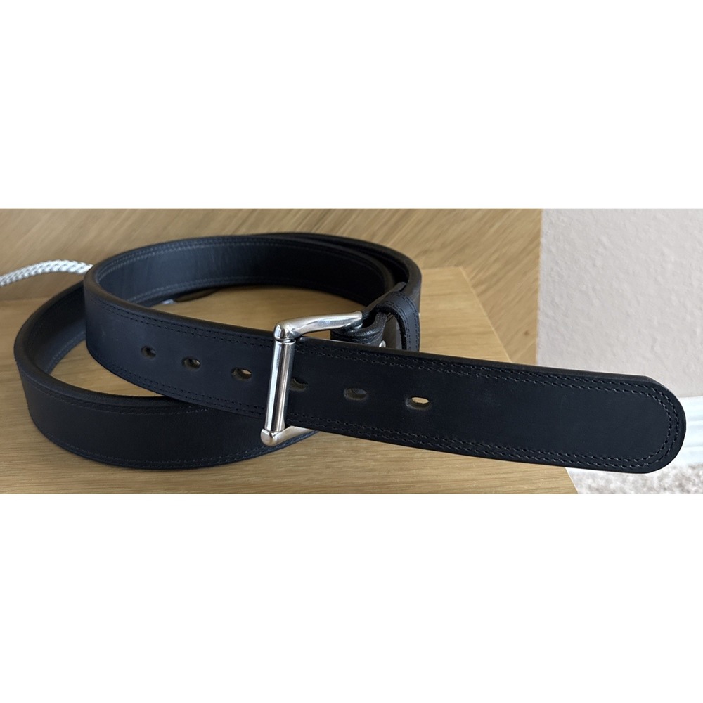 Hanks Belts Montana SZ 50 Bison Double black 100 Year Belt Made In USA rancher